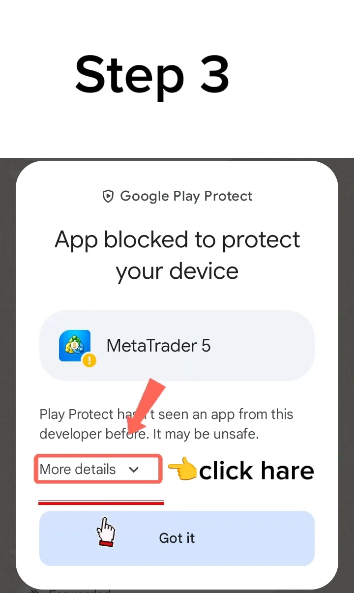 Step 3: tap More details
